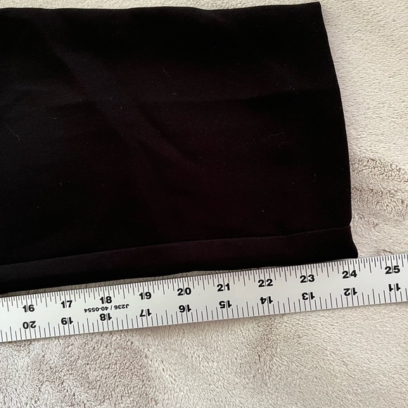 By Anthropologie Sasha button fly high waist tapered leg black trousers size 8 - Picture 16 of 16